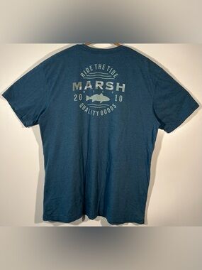 Marsh Wear Men’s Fishing Graphic Tee Shirt Short Sleeve Fish Outdoors Size XL
